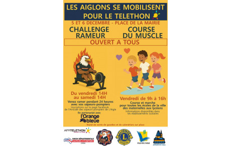 Vendredi 5 Décembre, Téléthon : LA &quot;COURSE DU MUSCLE&quot; organisée par le LIONS CLUB de L'Aigle